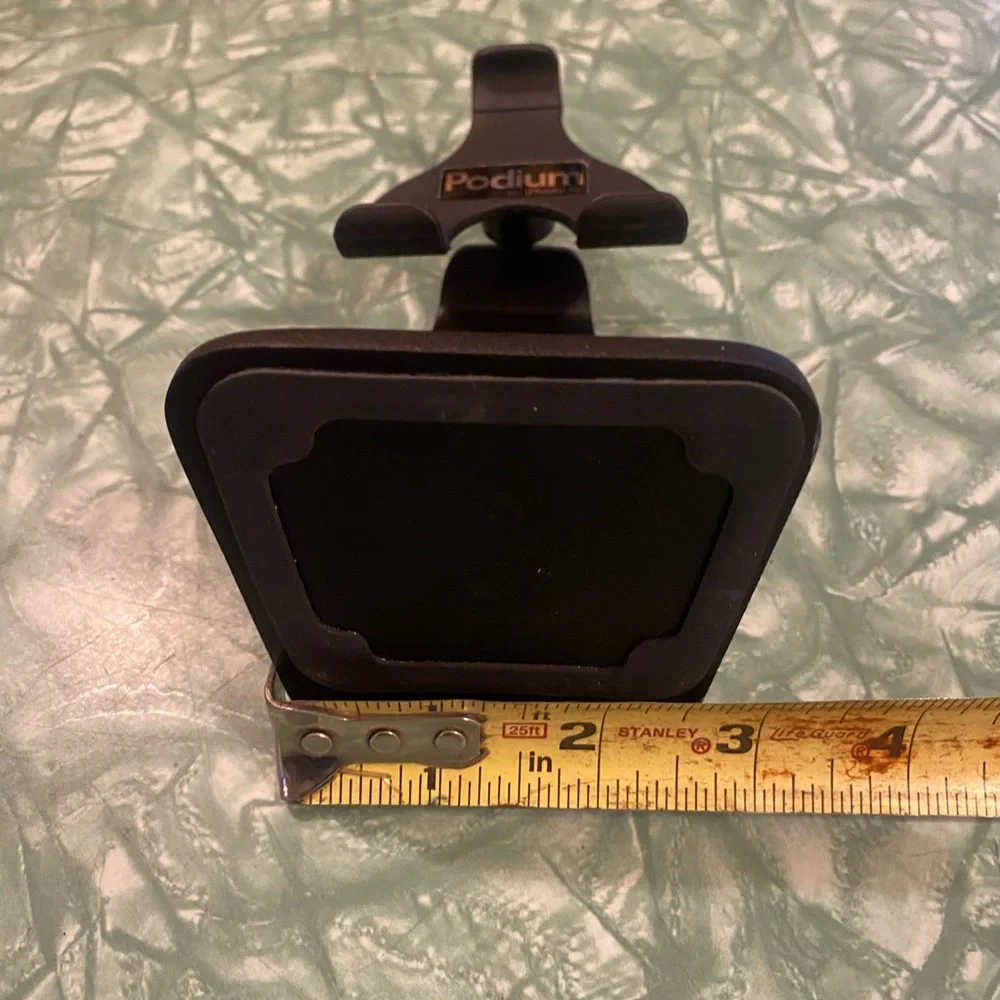 Heavy Duty Vintage Powder-Coated Black Steel “Podium” IPhone 3G Cell Phone Stand